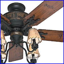 Premium 52 in. 52 Rustic Bronze Ceiling Fan With Light Kit & Warranty