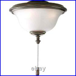 Progress Lighting Ceiling Fan Light Kit 11 2-Light Steel Indoor Antique Bronze