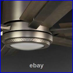 Progress Lighting Glandon 60 LED Antique Nickel Ceiling Fan Light Kit & Remote