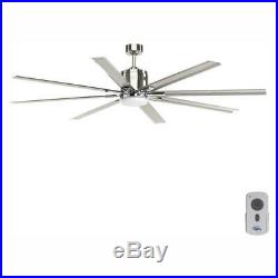Progress Lighting Vast Indoor Ceiling Fan with LED Light Kit 72-in Brushed Nickel