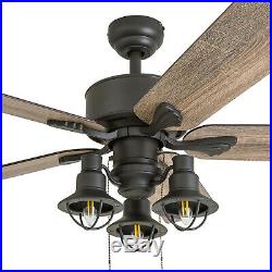 Prominence Home Sivan Sivan 52 5 Blade Indoor Ceiling Fan with Light Kit Includ