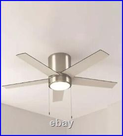 Quonta 52 Brushed Nickel Ceiling Fan with Light Kit