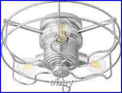 Quorum-1905-9-Galvanized-LED Fan Light Kit-LED