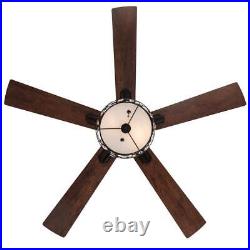 River of Goods AC Ceiling Fan 52 Reversible Blade withLight Kit Oil-Rubbed Bronze