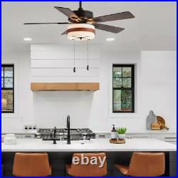 River of Goods Ivy 42 in. Indoor LED Oil Rubbed Bronze Ceiling Fan with Light Kit