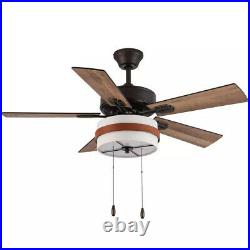 River of Goods Ivy 42 in. Indoor LED Oil Rubbed Bronze Ceiling Fan with Light Kit