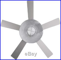 Rustic Industrial Indoor Outdoor Ceiling Fan Metal Light Kit Remote Control Wet