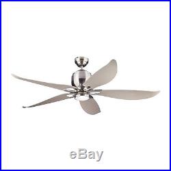 SALE Monte Carlo Fan Company Lily 56-in Silver Ceiling Fan with LED Light Kit
