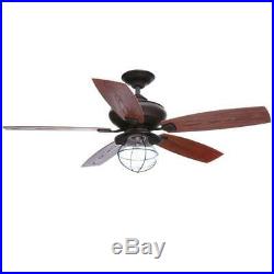 Sailwind II 52 in. Indoor/Outdoor Oil Rubbed Bronze Ceiling Fan with Light Kit
