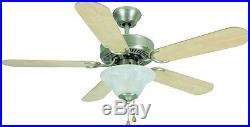 Satin Nickel 42 Ceiling Fan With Light Kit (NEW) #3587