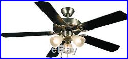 Satin Nickel 52 Ceiling Fan With Light Kit (NEW) #5935