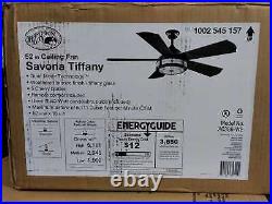 Savona 52'' Indoor Weathered Bronze Ceiling Fan /Light Kit & Remote Hampton Bay