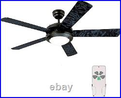 Sleek Ceiling Fan Dimmable Light Kit Remote Control Reversible Blades