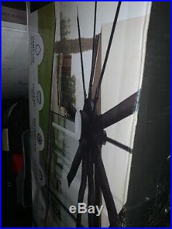 Slinger v2 72-in Matte Black LED Indoor/Outdoor Ceiling Fan with Light Kit