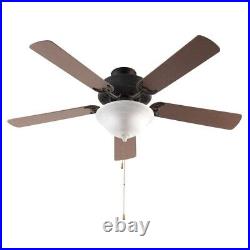 Solana 52 in. Indoor Oil Rubbed Bronze Ceiling Fan with Light Kit and Reversible