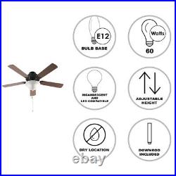 Solana 52 in. Indoor Oil Rubbed Bronze Ceiling Fan with Light Kit and Reversible