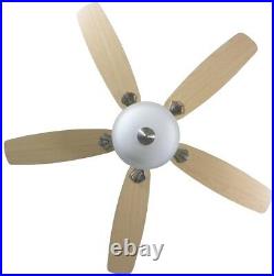 Southwind 52 in. LED Indoor Brushed Nickel Ceiling Fan Light Kit Remote Control