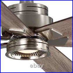 Statewood 70 in. LED Brushed Nickel Ceiling Fan with Light Kit and Remote Contro