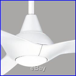 Tidal Breeze 56 in. LED Indoor White Ceiling Fan with Light Kit and Wall Control