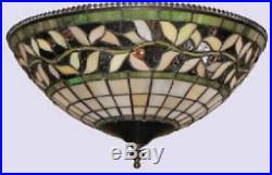 Tiffany Style Stained Glass Ceiling Fan Light Kit