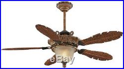 Tropical Style 54 in. Indoor Ceiling Fan, Light Kit, Reversible Motor, 3 Speed