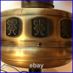 Vintage Decorative Gold Tone Brass Ceiling Fan Base