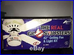 Vintage The Real Ghostbusters 42 Ceiling Fan & Light Kit Amercep New Old Stock
