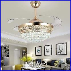 Wayfair Ceiling fan 42 LED crystal ceiling fan w remote control & light kit