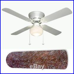 Western Brown Leather Ceiling Fan withLight/Lamp Kit or Blades Only