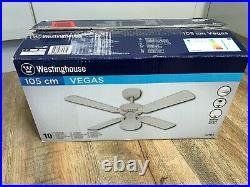 Westinghouse Ceiling Fans 72185 Vegas 105 cm Indoor Ceiling Fan Light Kit