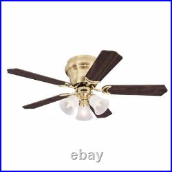 Westinghouse Contempra Trio 42 in. LED Satin Brass Ceiling Fan with Light Kit