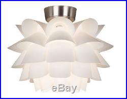 White Flower Ceiling Fan Light Kit Lamp Home Bulb lighting Room FREE SHIPPING