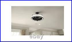 Windara 22 LED Indoor Outdoor Black Ceiling Fan Light Kit Remote Control