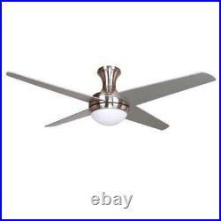 Y-Decor ASCENT Indoor 52 Ceiling Fan with Light Kit, 4 Reversible Blades