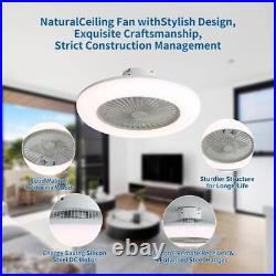 Yardreeze Ceiling Fan 22 Dimmable Covered White with Light Kit + Remote Control